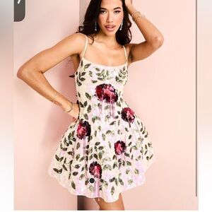 Asos LUXE sequin prom dress